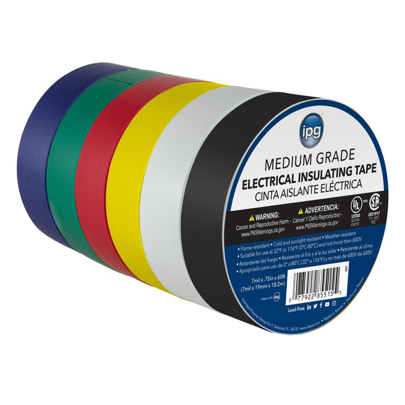 IPG Medium Electrical Tape (RED 3/4X60)