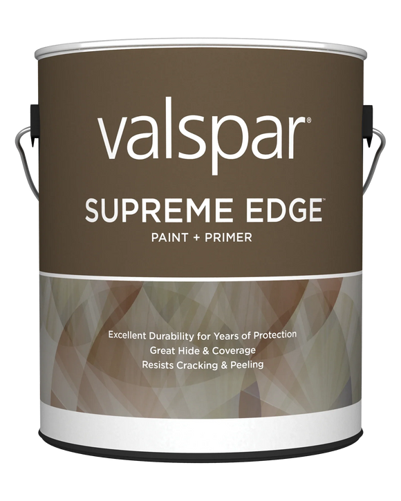 Valspar® Supreme Edge™ Exterior Paint & Primer Semi-Gloss 1 Gallon White Base