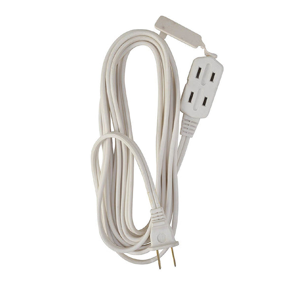 Woods 3-Outlet Extension Cords 6 ft. White (6', White)