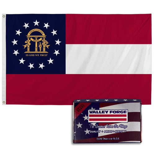 Valley Forge Spectramax Nylon Georgia Flag