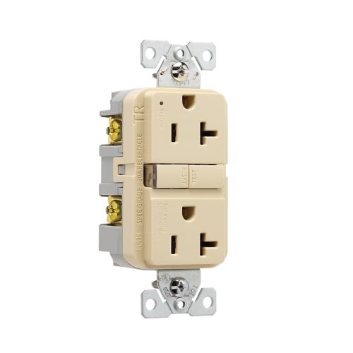 Eaton Slim GFCI Receptacle TRGF20V