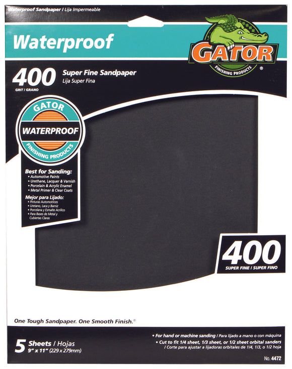 Gator waterproof sanding sheets 400 Grit