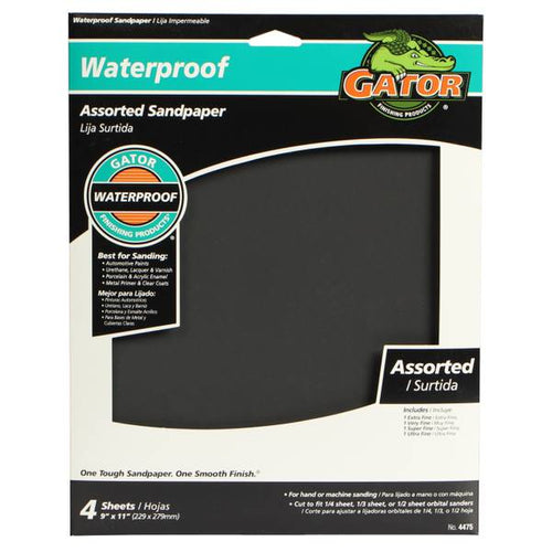 Gator waterproof sanding sheets Assorted Grit