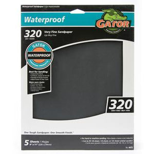 Gator waterproof sanding sheets 320 Grit