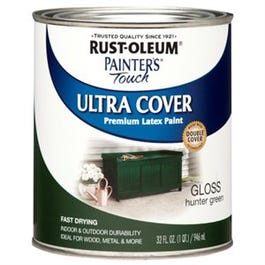 Painter's Touch Ultra Cover Latex Paint, Hunter Green Gloss, 1-Qt.