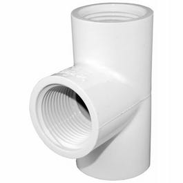 Pipe Fitting, PVC Tee, 1/2-In. FIP