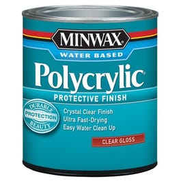 Polycrylic Gloss Clear Acrylic/Urethane Blend Topcoat, Qt.