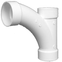 Plastic Pipe Fitting,Combination Tee Wye, PVC 4-In.