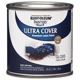 Painter's Touch Ultra Cover Latex Paint, Navy Blue, 1/2-Pint