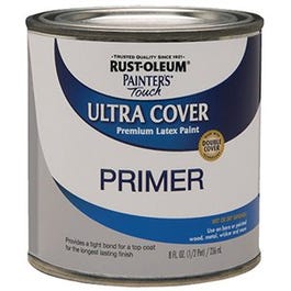 Painter's Touch Ultra Cover Latex Primer Paint, Gray, 1/2-Pt.