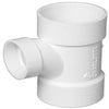DWV PVC Pipe Fitting, Reducing Sanitary Tee, 2 x 1.5 x 1.5-In.