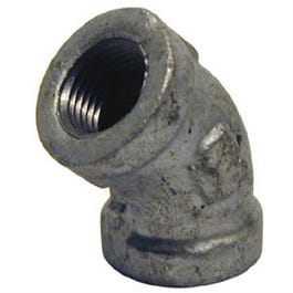 Pipe Fitting, Galvanized Elbow, 45-Degree, 1/4-In.