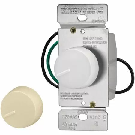 Eaton Cooper Wiring Non-Preset Rotary Dimmer Ivory