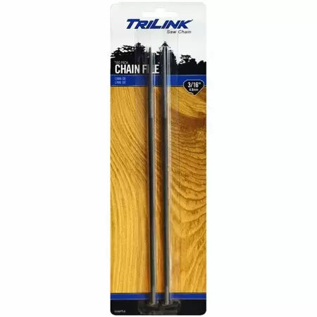 Trilink Saw Chain 2 Pack Round Files, 3/16 in, Hardened Carbon Steel