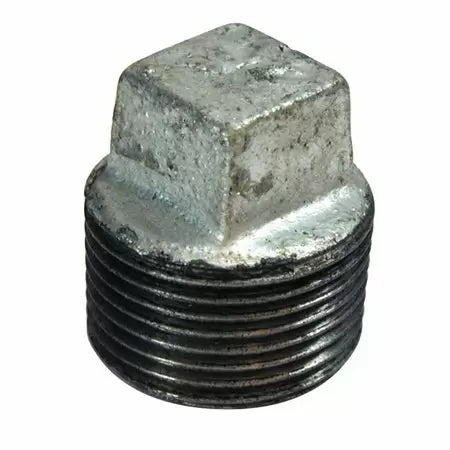 B & K Industries Square Head Plug 150# Malleable Iron Threaded Fittings 1/4