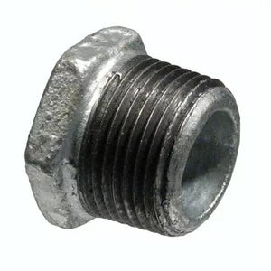B & K Industries Galvanized Hex Bushing 150# Malleable Iron Threaded Fittings 1/2" X 1/4"