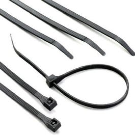 Cable Ties, Black Nylon, 11-In., 8-Pk.