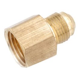 Pipe Fitting, Flare Connector, Lead Free Brass, 3/8-In. Flare x 1/2-In. FPT