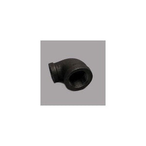 B & K Industries Black 90° Reducing Elbow 150# Malleable Iron Threaded Fittings 1" X 1/2"