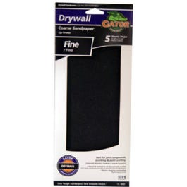 Drywall Paper, Fine 100 Grit, 4.25 x 11.25-In., 5-Pk.