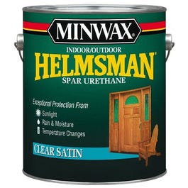 Helmsman Spar Urethane, Indoor/Outdoor, Clear Satin, 1-Gal.