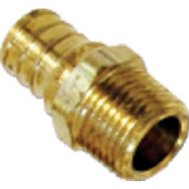 Barbed Pipe PEX Insert Fitting, Brass, 3/4-In. Barb Insert x 3/4-In. Male Pipe