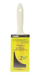 Linzer Polyester Blend Bristle Pro Impact Flat Paint Brush 2.5 in.