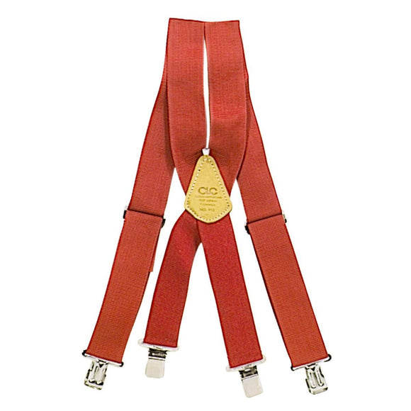 Custom Leathercraft Red Work Suspenders