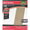 Gator Multi-Surface 9 In. x 11 In. 180 Grit Extra Fine Sandpaper (25-Pack)