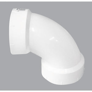 Charlotte Pipe 3 In. 90D Sanitary PVC Elbow