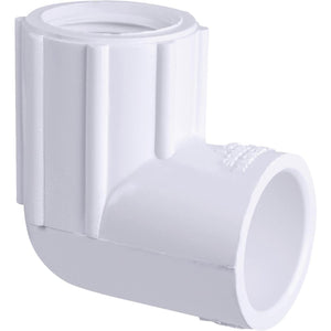 Charlotte Pipe 1/2 In. x 1/2 In. Schedule 40 Solvent x Threaded PVC Elbow