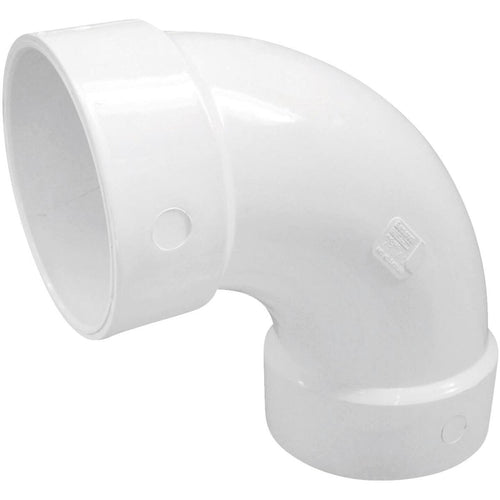 Charlotte Pipe 4 In. 90D PVC Long Sweep Elbow