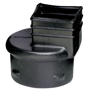 Advanced Basement 3 In. X 4 In. X 4 In. Polyethylene Corrugated to Downspout Barb X Female Adapter