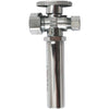 Keeney 5/8 x 3/8 OD Chrome-Plated Brass Quarter Turn Straight Valve with Water Hammer Arrestor