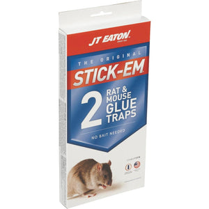 JT Eaton Stick-Em Glue Mouse & Rat Trap (2-Pack)