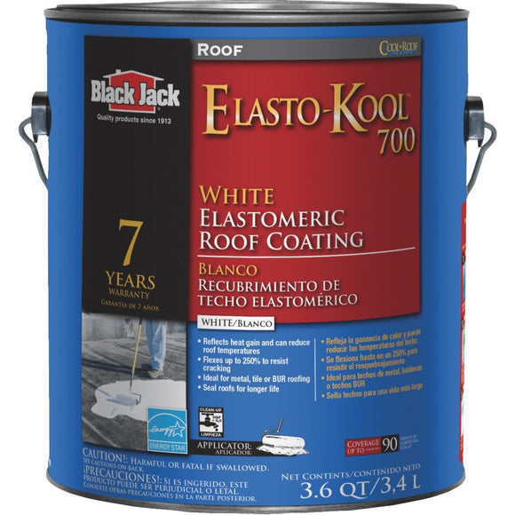 Black Jack Elasto-Kool 700 1 Gal. 7-Year White Siliconized Elastomeric Coating