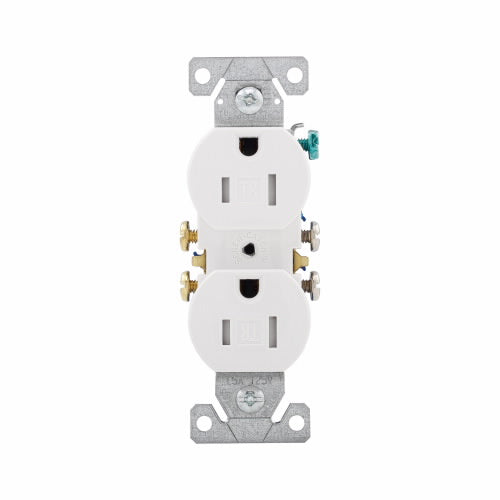Eaton Cooper Wiring Residential Grade Duplex Receptacle 15A, 125V White