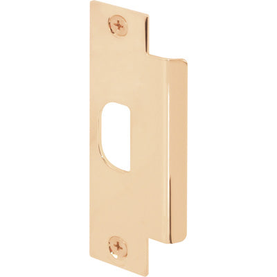 Prime-Line Door Strike, Solid Polished Brass, Commercial, Asa