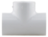 Plumbeeze White PVC Schedule 40 Fittings Slip Tee 1-1/2