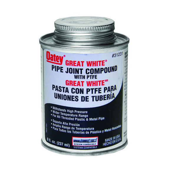 Oatey® 8 oz. Great White® Pipe Joint Compound with PTFE